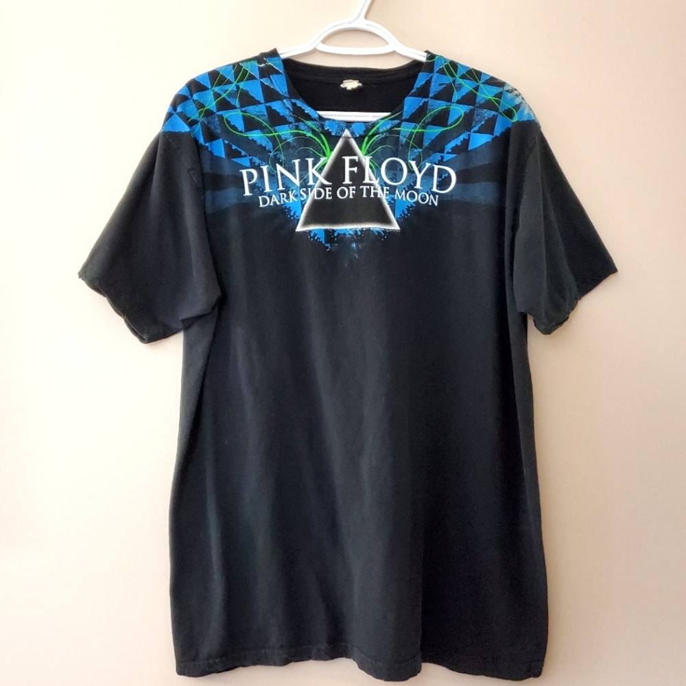 Pink Floyd - Neckline print graphic band tee